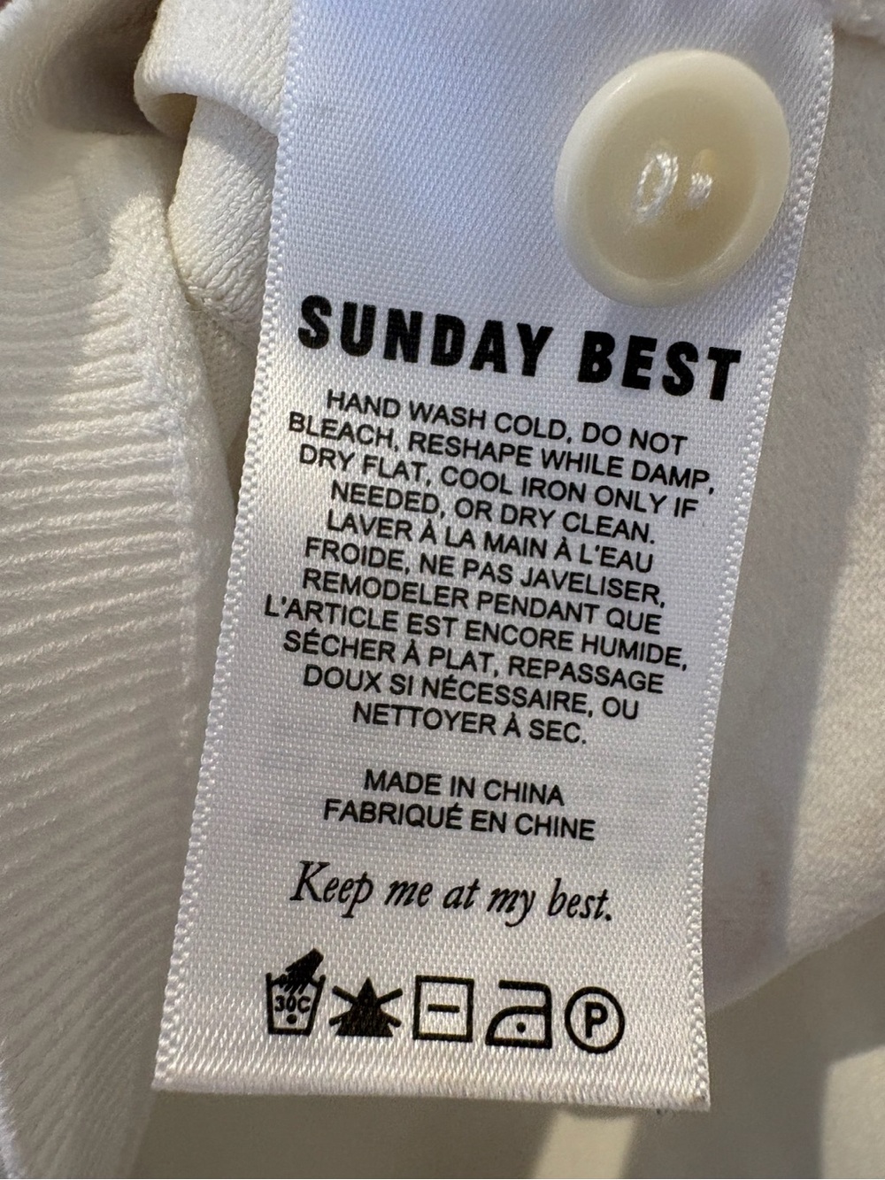 Aritzia Sunday Best White Cropped Knit Cardigan | Size S | Book Club Aesthetic - Picture 6 of 8